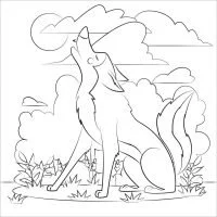 Wolf With Wings Coloring Pages 107