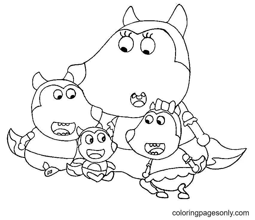 Wolfoo Coloring Pages 57