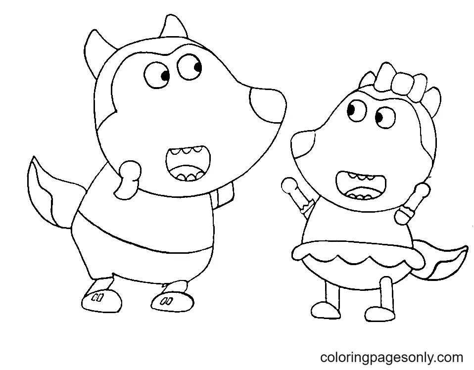 Wolfoo Coloring Pages 58