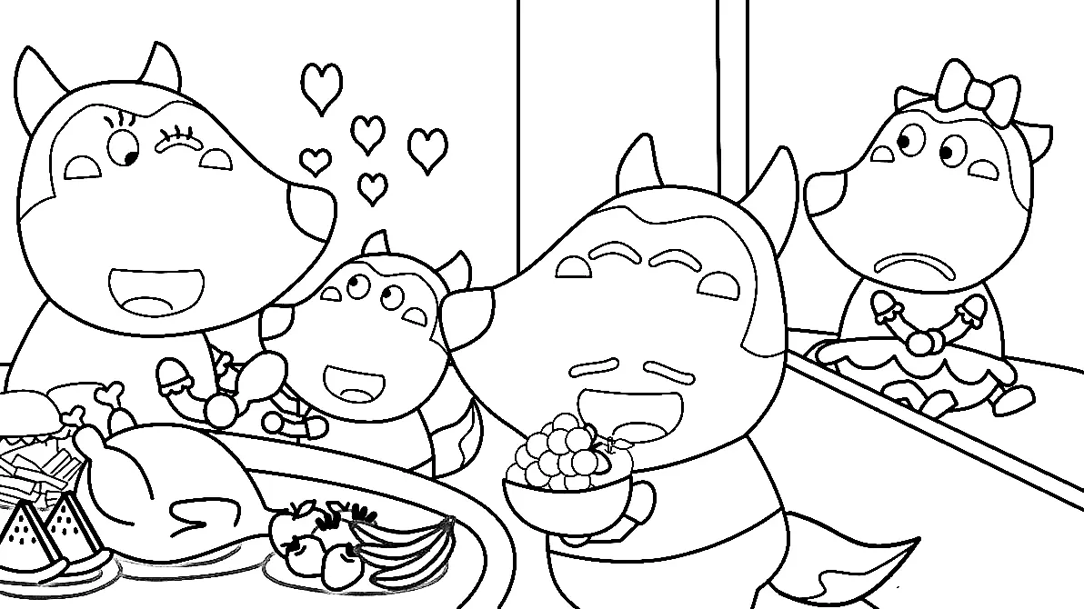 Wolfoo Coloring Pages 61