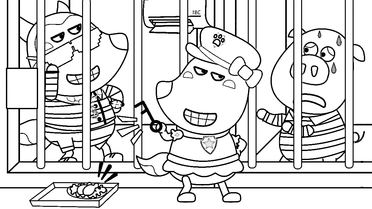 Desenhos de Wolfoo Para Colorir 73