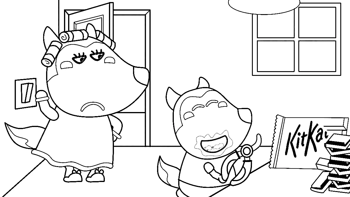 Wolfoo Coloring Pages 79 print and download Wolfoo Coloring Pages 79
