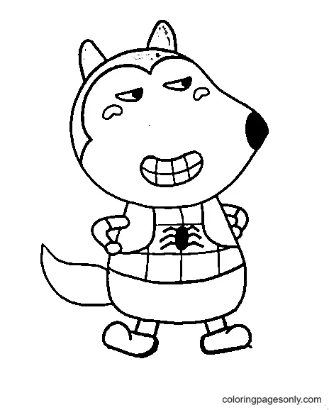 Wolfoo Coloring Pages 81