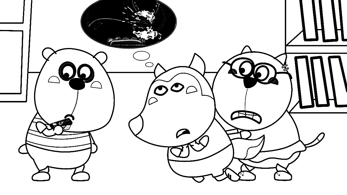 Desenhos de Wolfoo Para Colorir 82