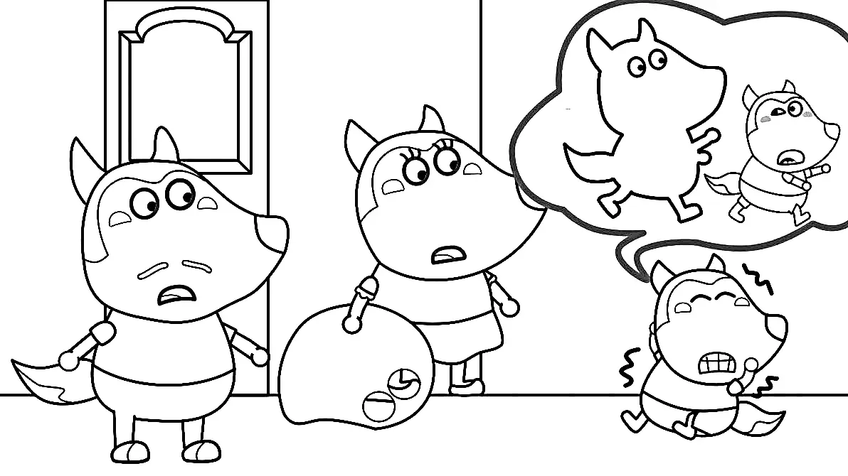 Wolfoo Coloring Pages 84