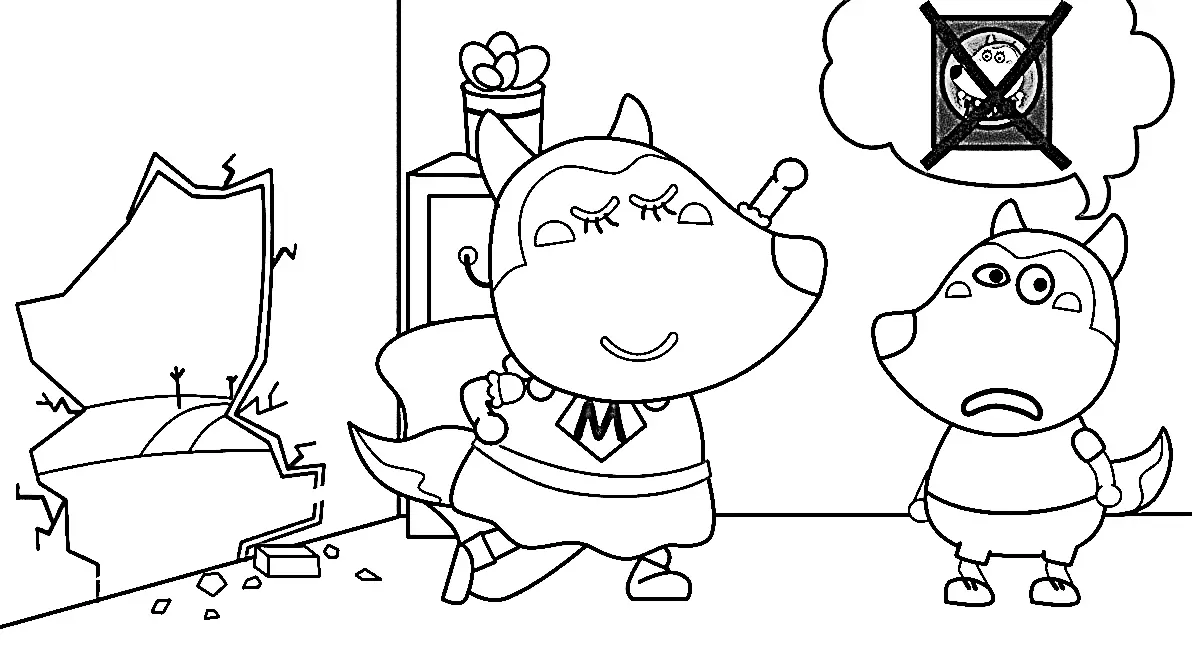 Desenhos de Wolfoo Para Colorir 88