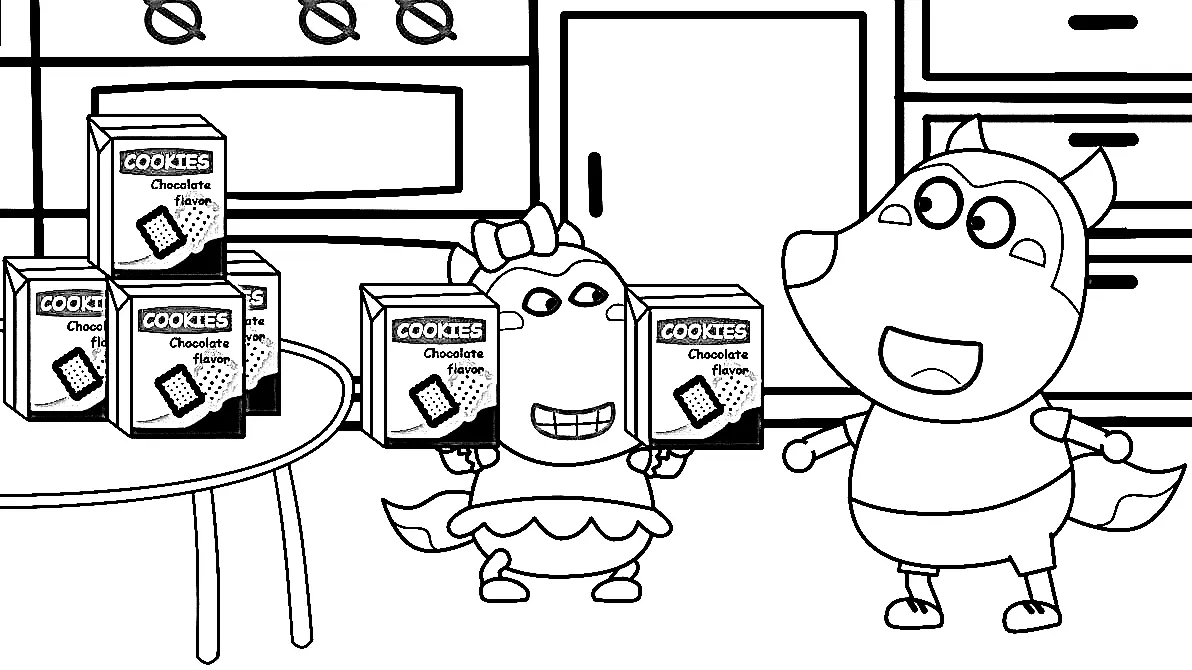 Desenhos de Wolfoo Para Colorir 93