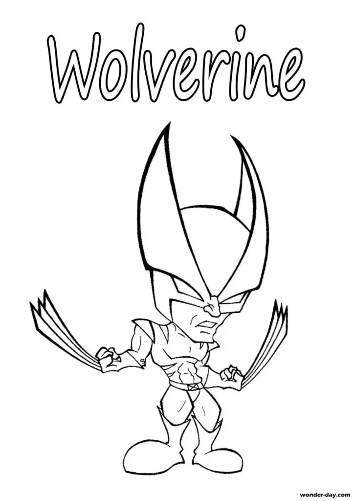 Wolverine Coloring Pages 124