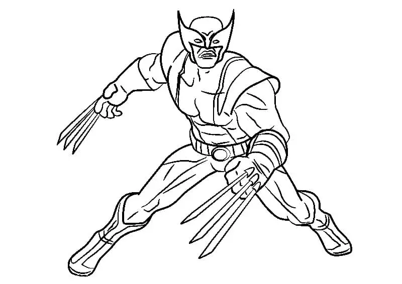 Wolverine Para Colorear 126