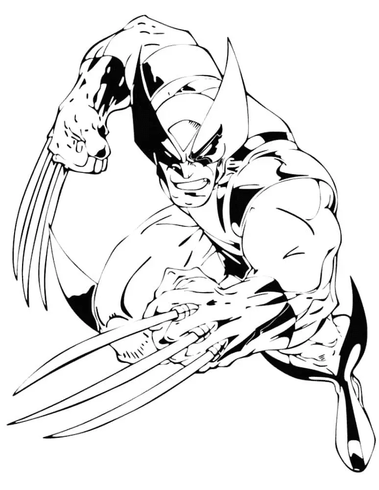 Wolverine Coloring Pages 129