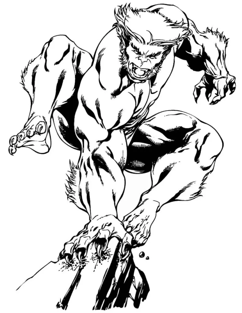 Wolverine Para Colorear 139