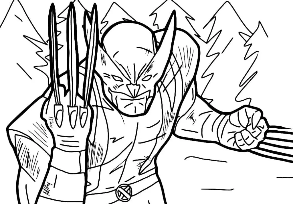 Wolverine Coloring Pages 140