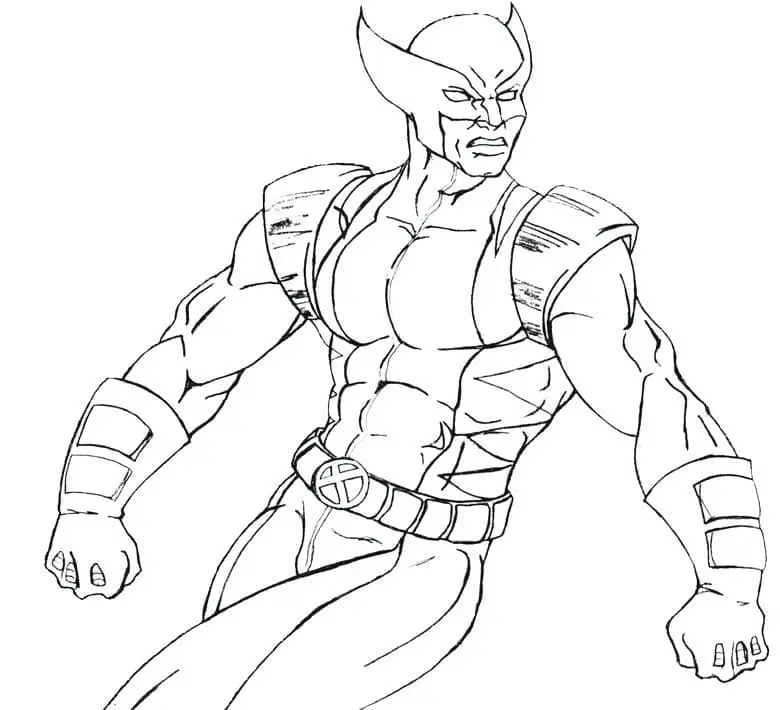 Wolverine Para Colorear 142