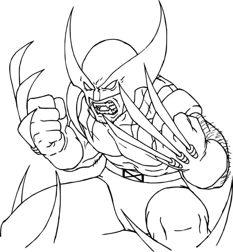 Wolverine Coloring Pages 153