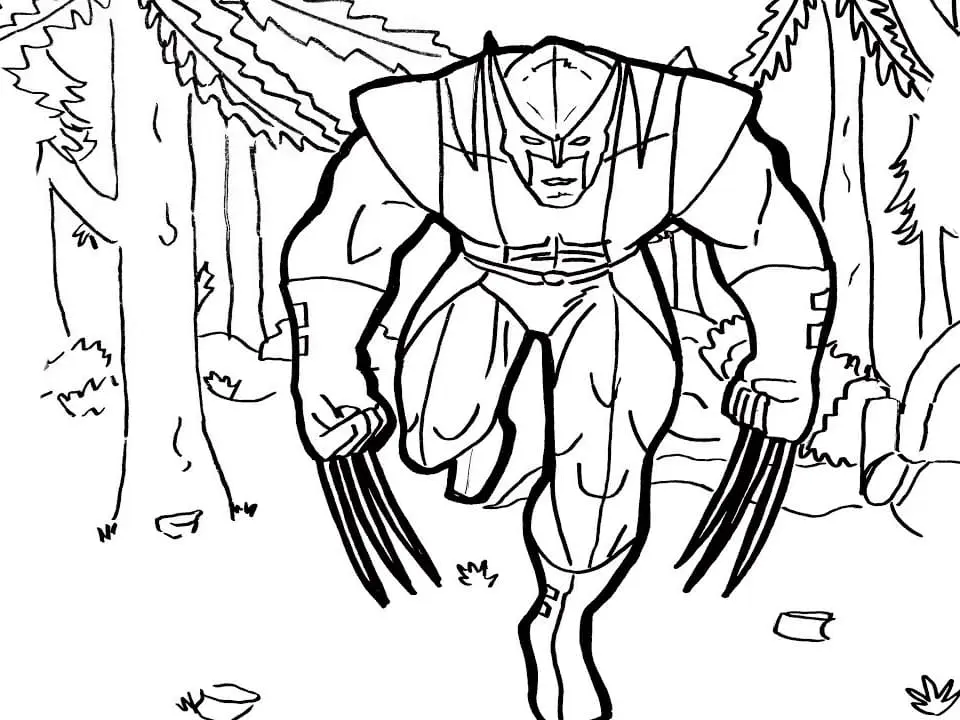 Wolverine Coloring Pages 155