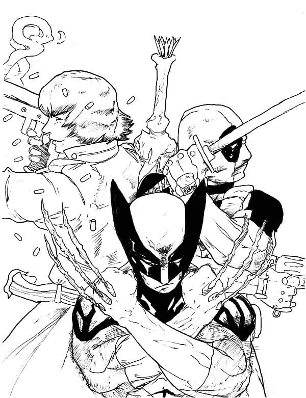 Wolverine Coloring Pages 158