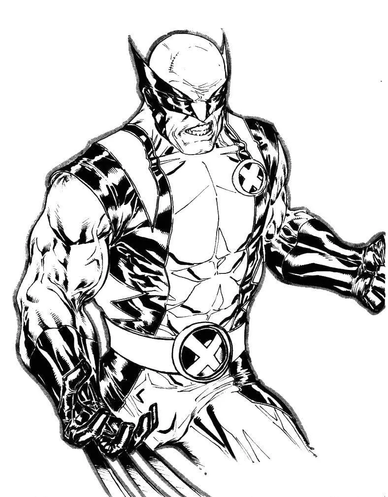 Wolverine Coloring Pages 50