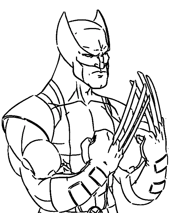 Wolverine Para Colorear 52