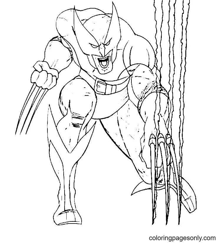 Wolverine Coloring Pages 55