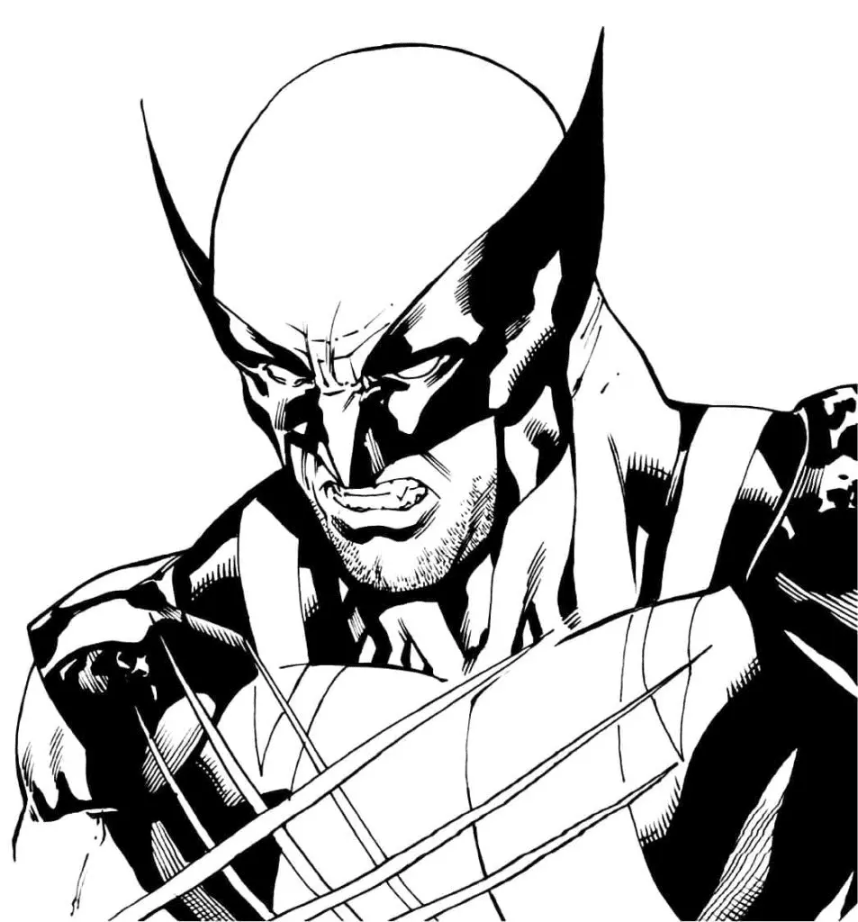 Wolverine Para Colorear 57