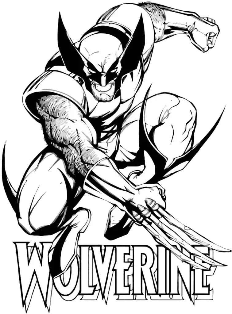 Wolverine Coloring Pages 84