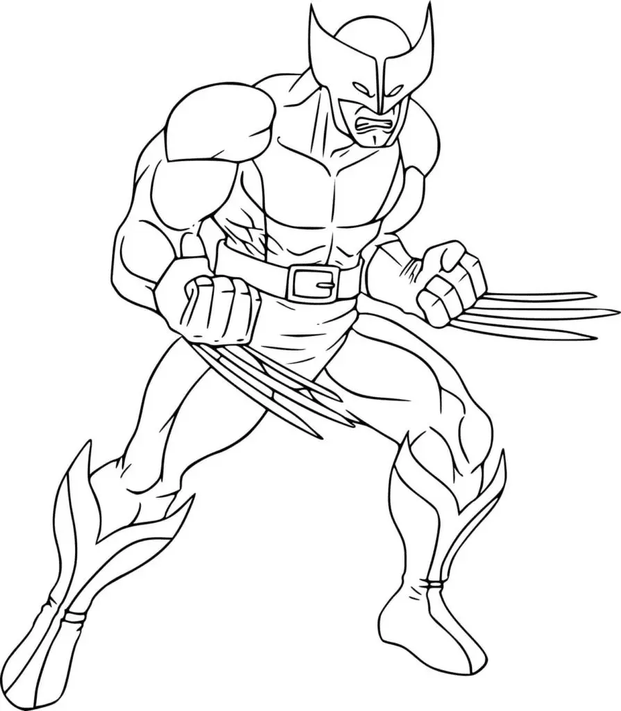 Wolverine Coloring Pages 89