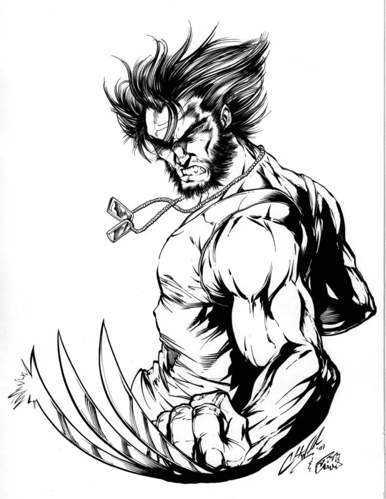 Wolverine Coloring Pages 92