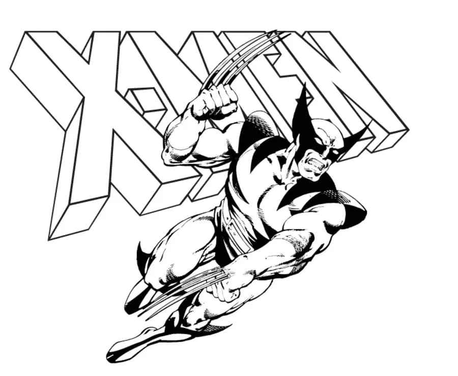 Desenhos de Wolverine Para Colorir 93