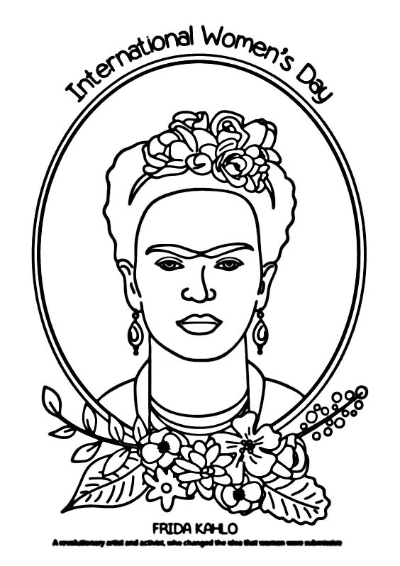 Womens day Coloring Pages 111