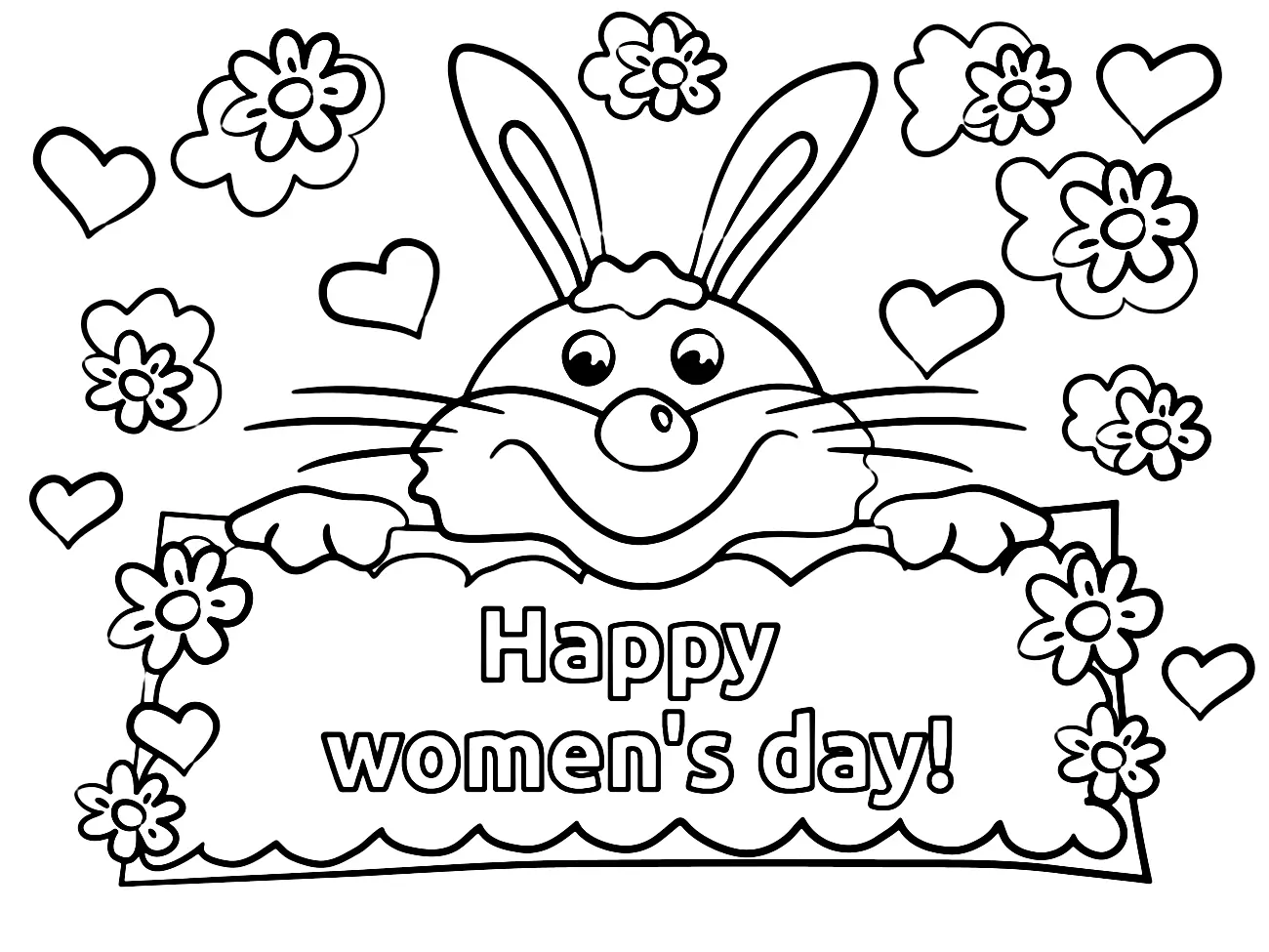 Womens day Coloring Pages 130