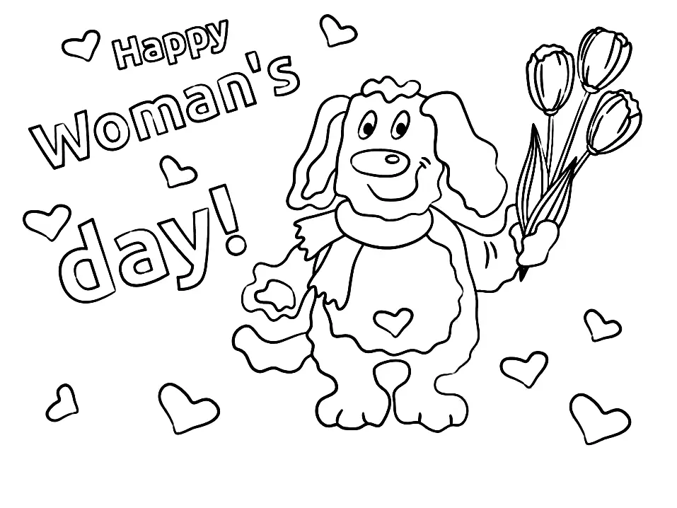 Womens day Coloring Pages 139