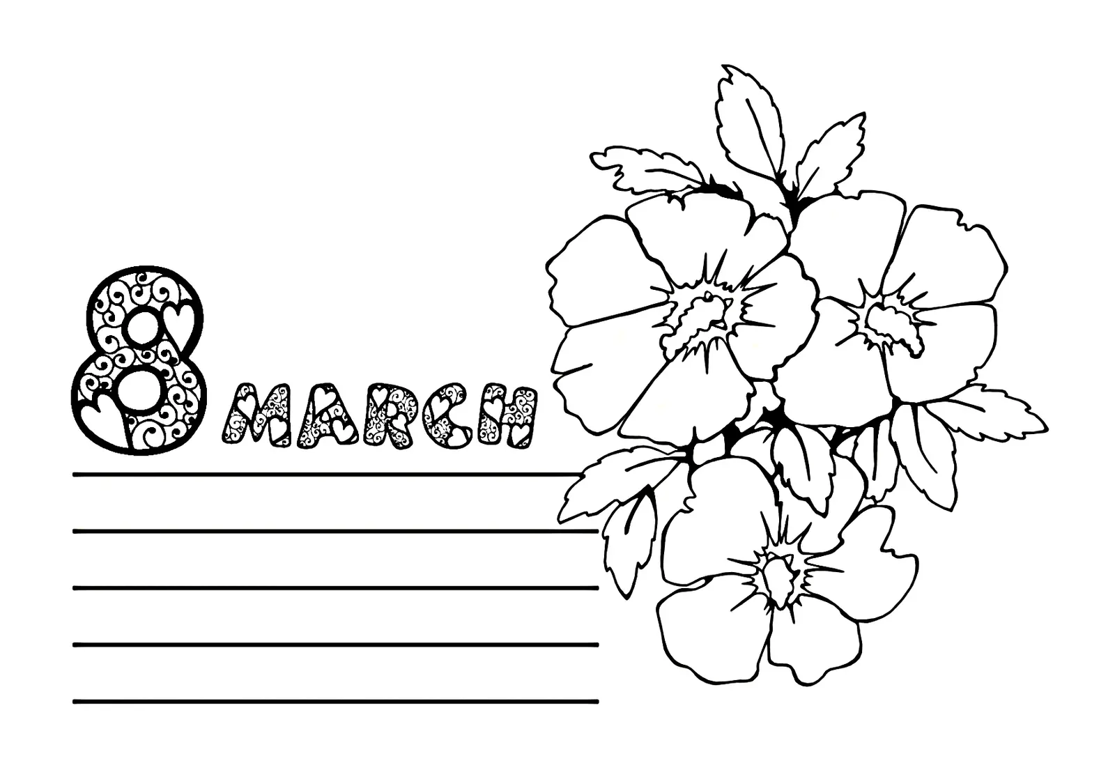 Womens day Coloring Pages 177