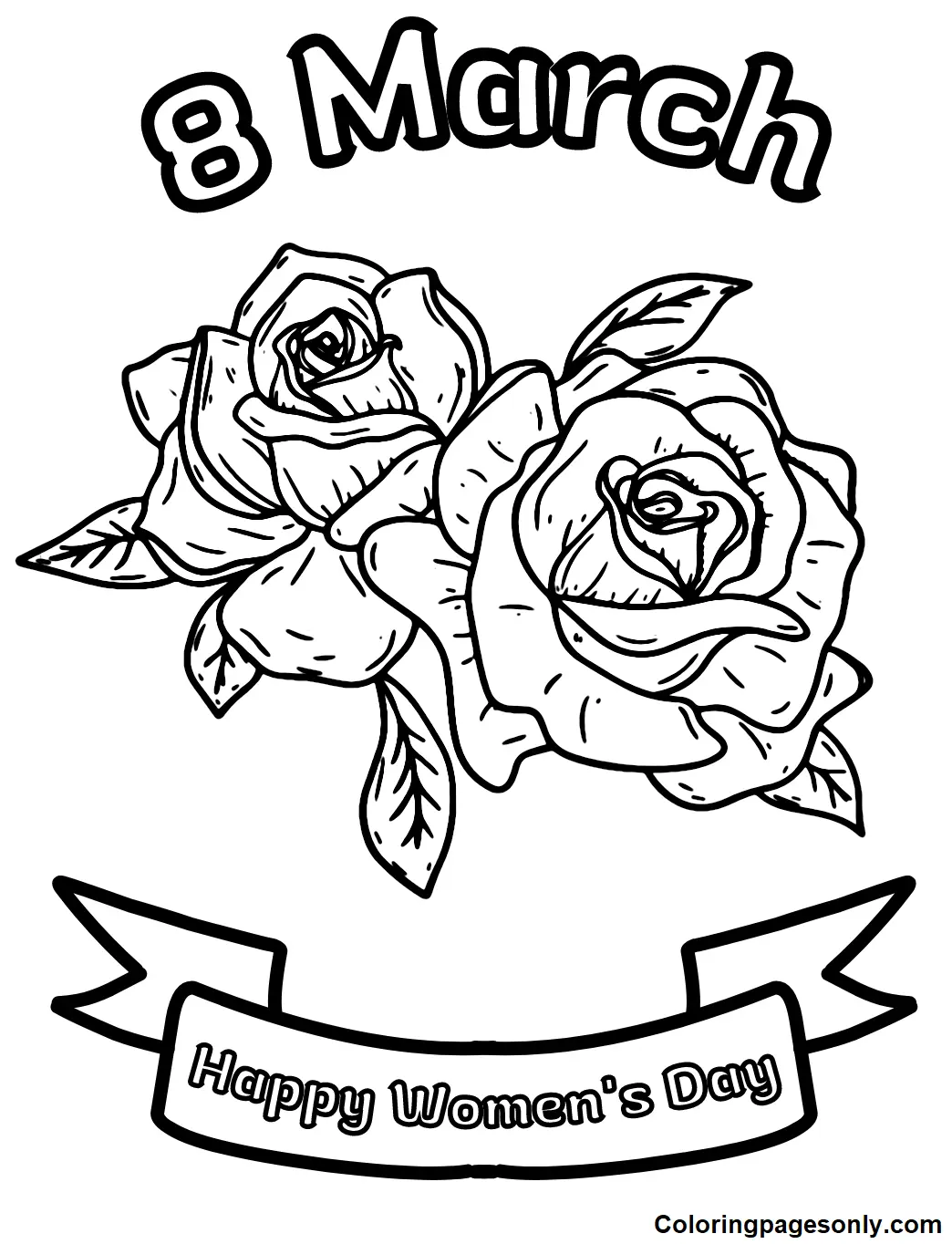 Womens day Coloring Pages 54