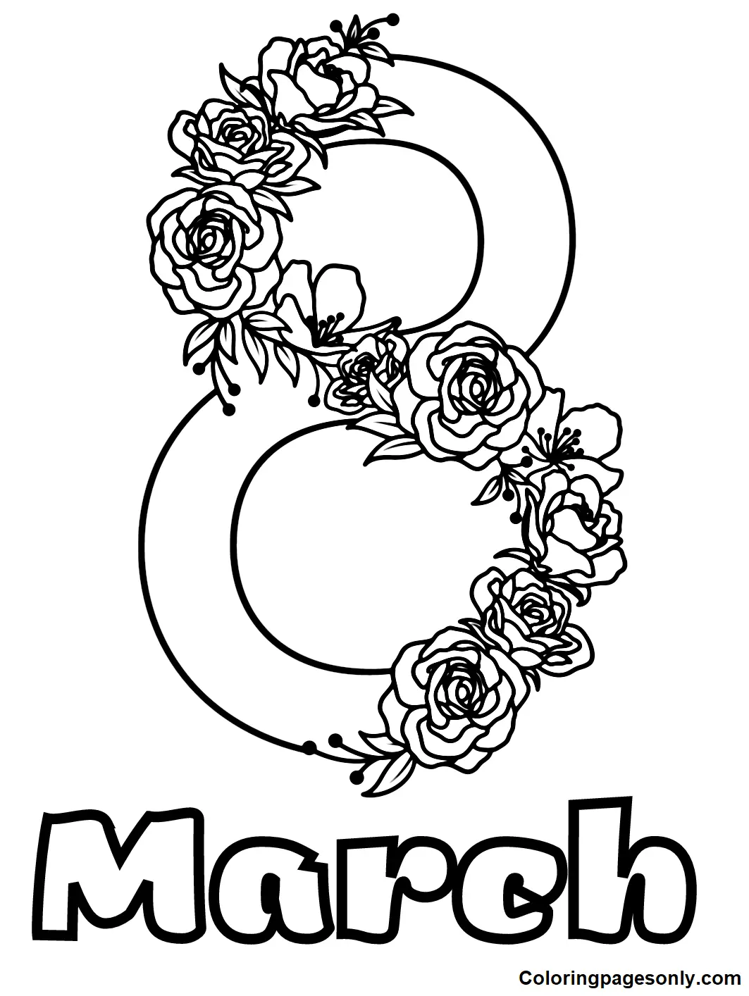 Womens day Coloring Pages 55