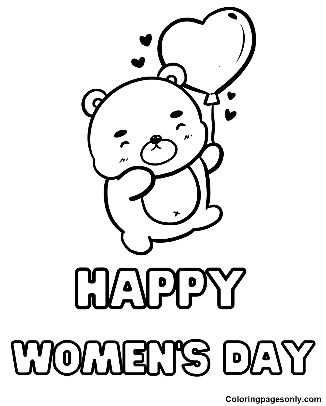 Womens day Coloring Pages 77