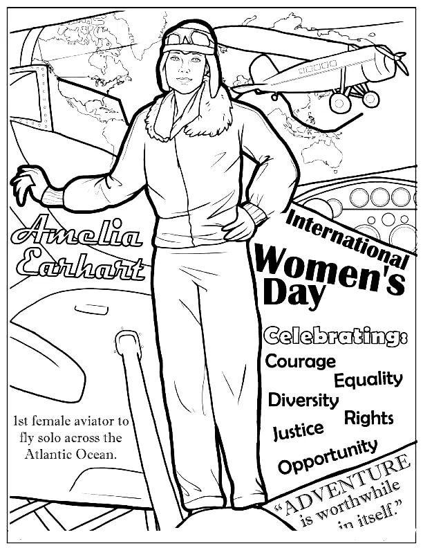 Womens day Coloring Pages 83