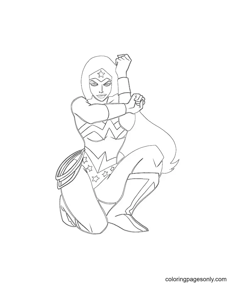 Wonder Woman Coloring Pages 107