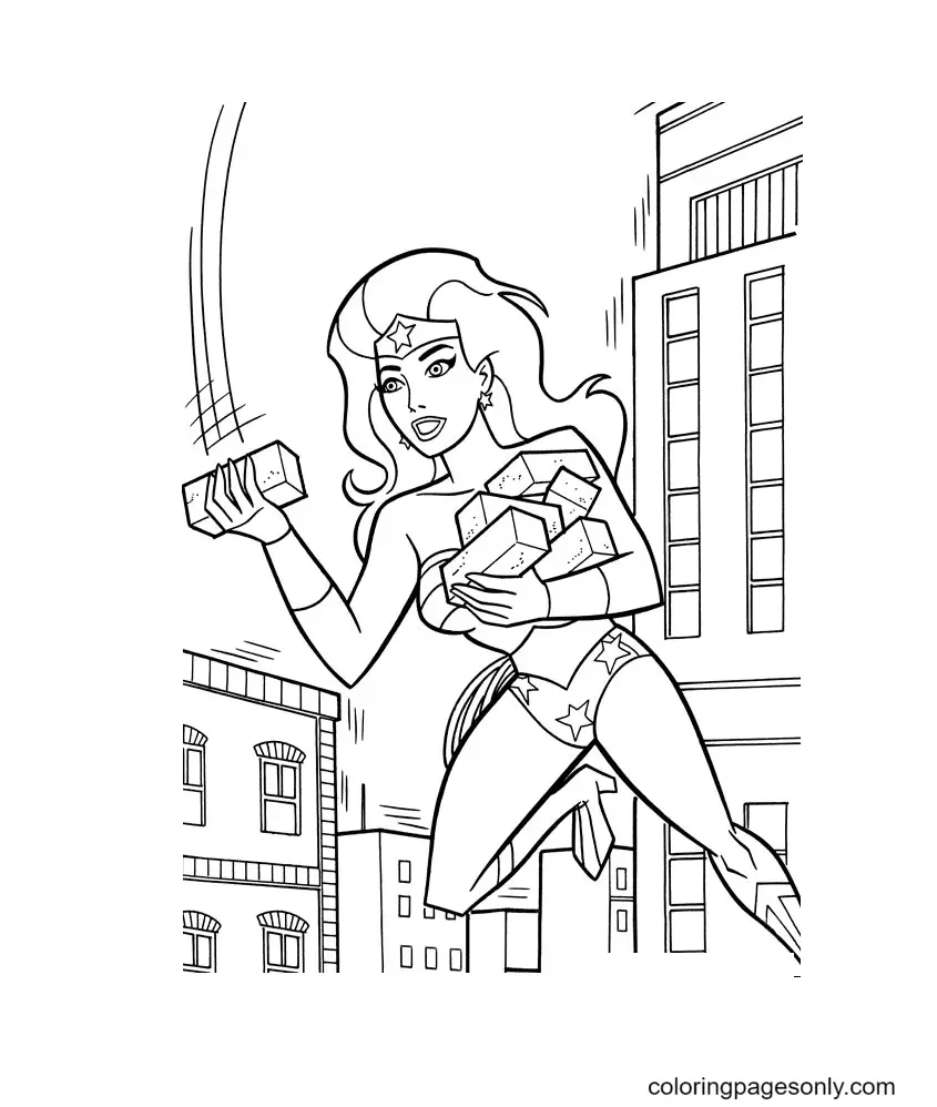 Wonder Woman Coloring Pages 111
