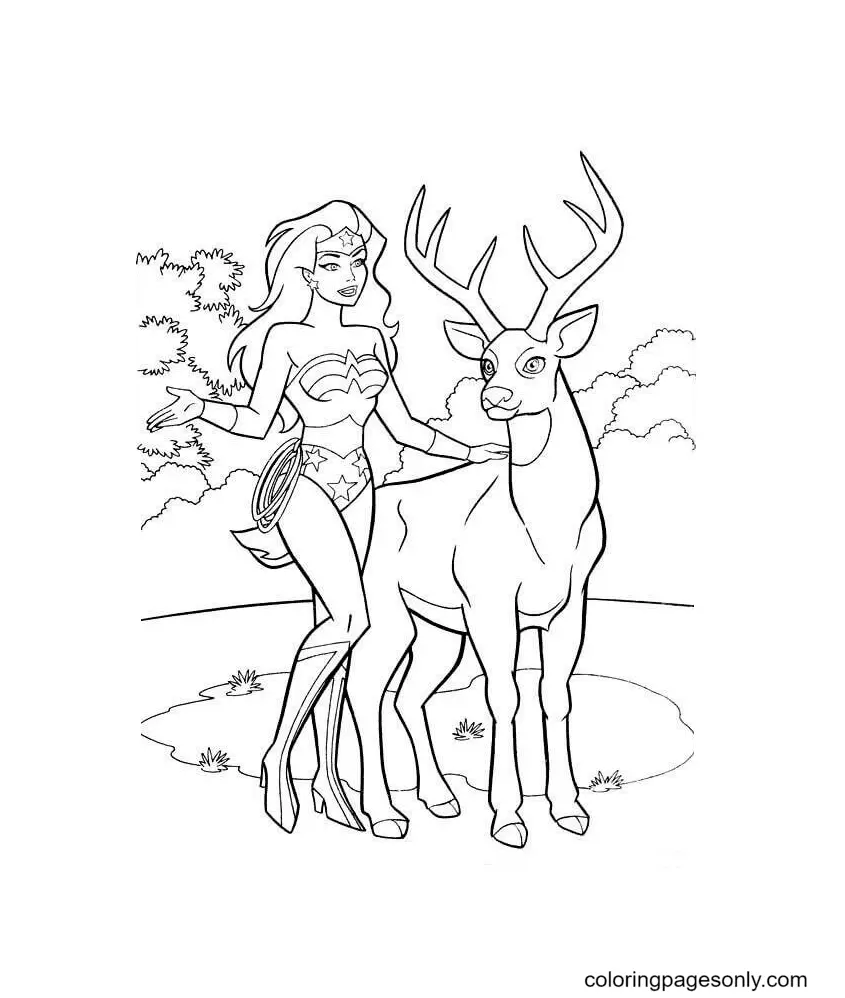 Wonder Woman Coloring Pages 114