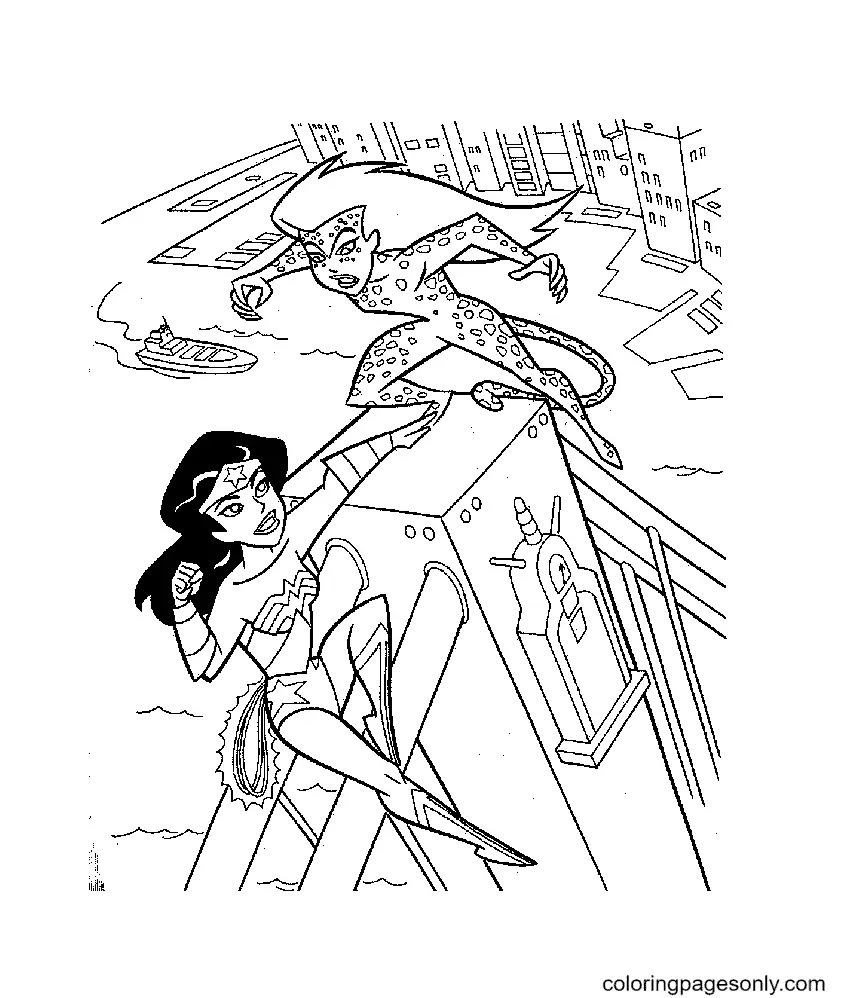 Wonder Woman Coloring Pages 117