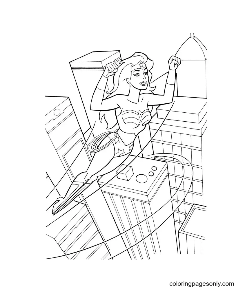 Wonder Woman Coloring Pages 120