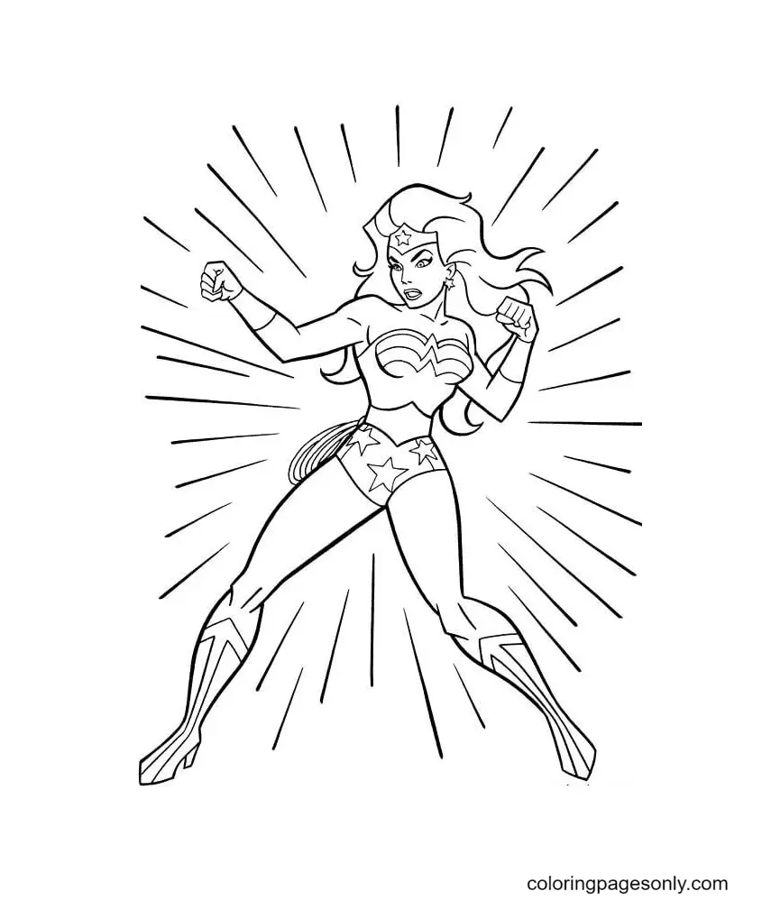 Wonder Woman Coloring Pages 121