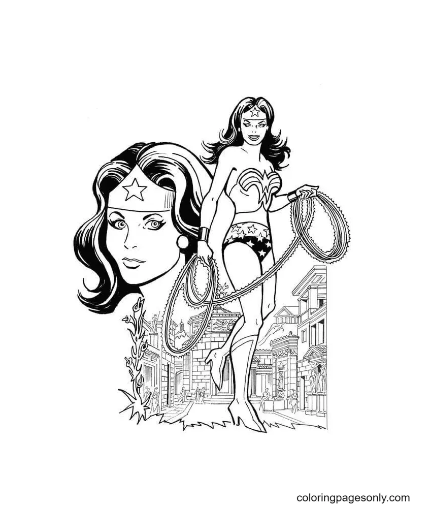 Wonder Woman Coloring Pages 122