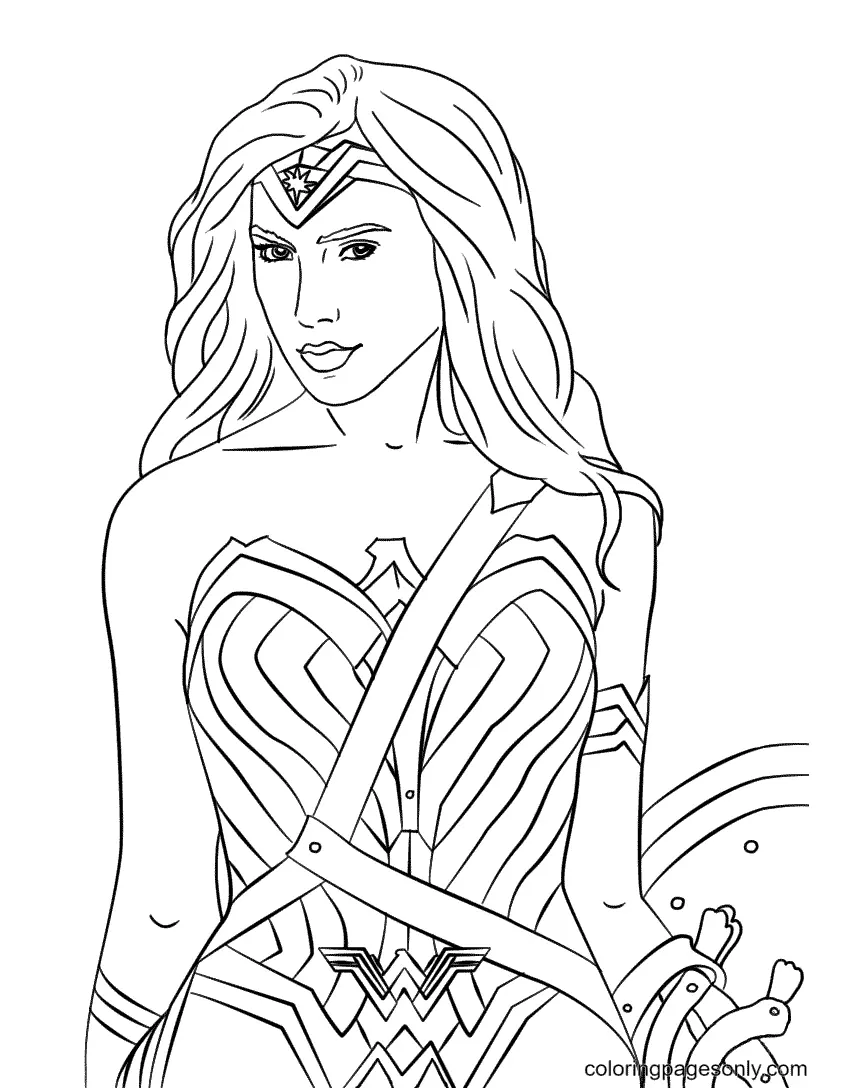 Wonder Woman Coloring Pages 126