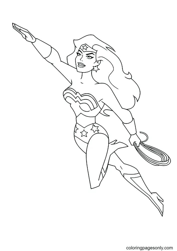 Wonder Woman Coloring Pages 128