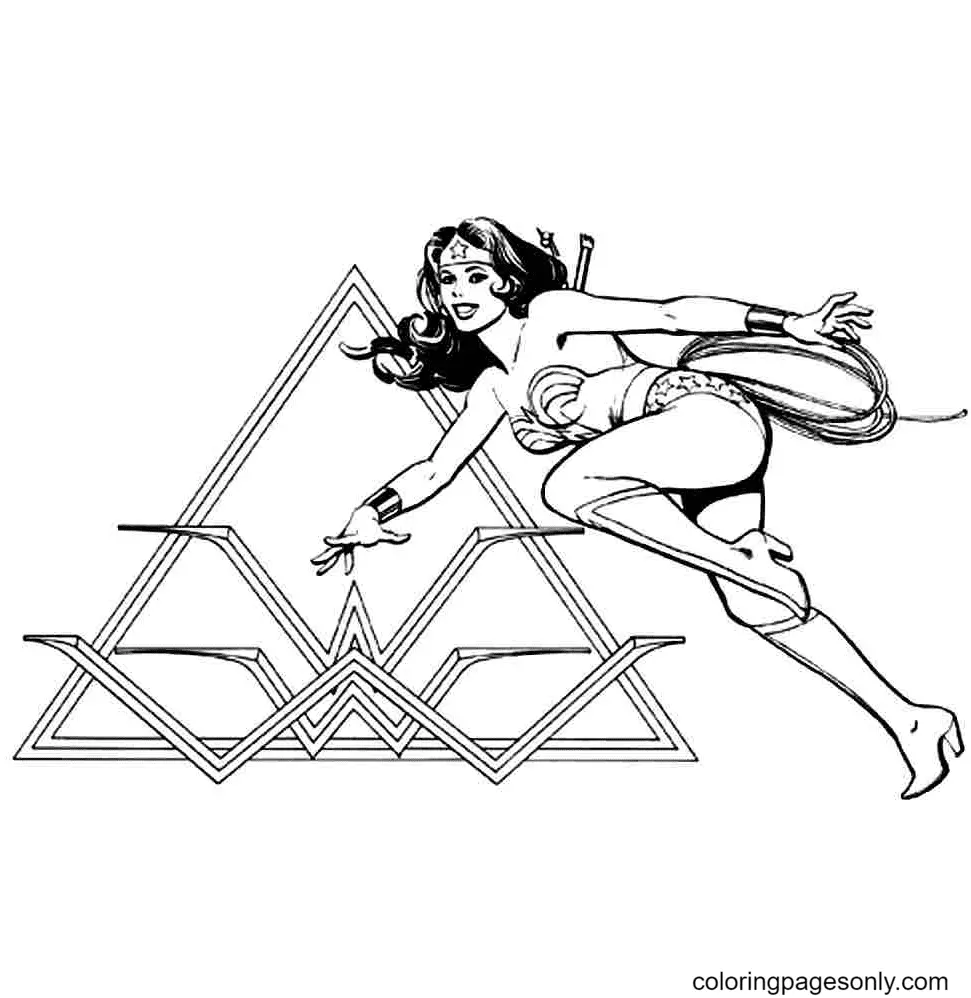 Wonder Woman Coloring Pages 135