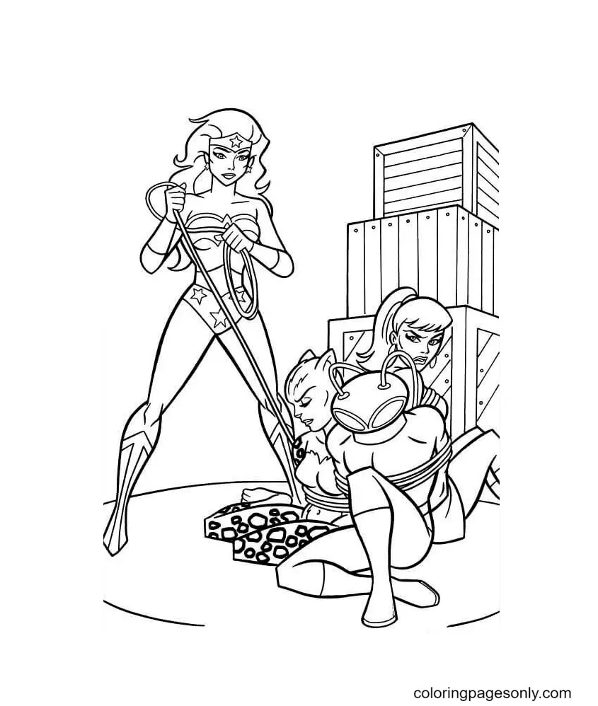Wonder Woman Ausmalbilder 49