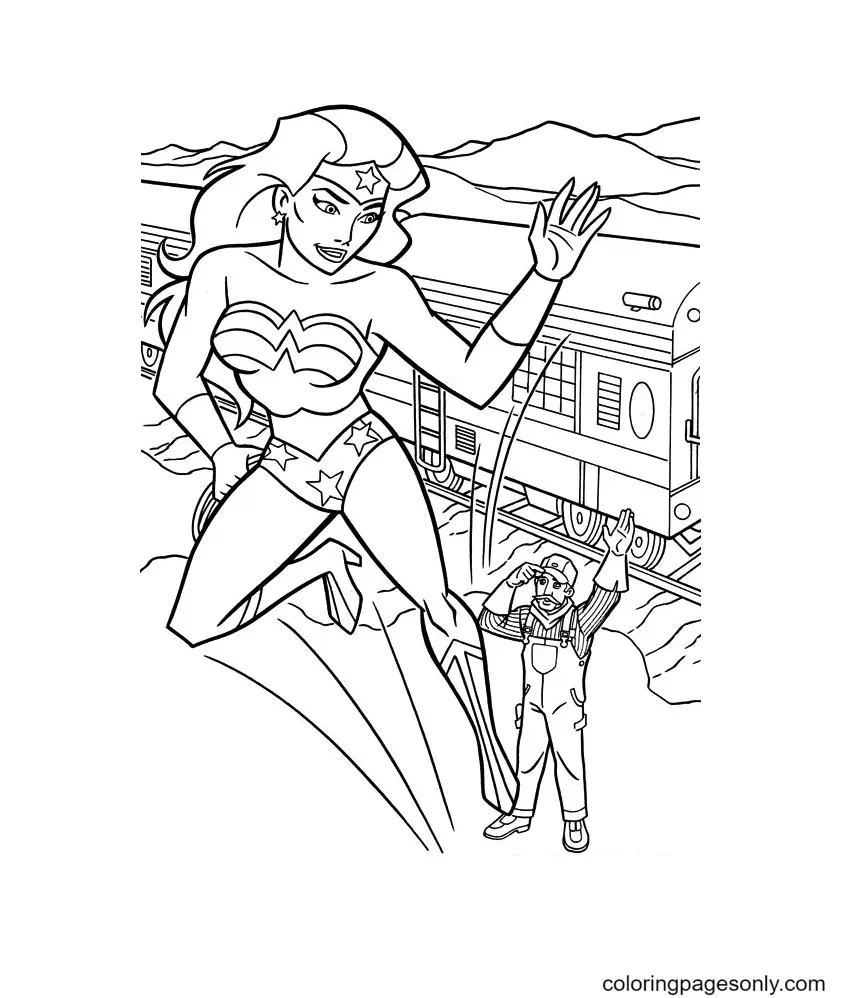 Wonder Woman Coloring Pages 69