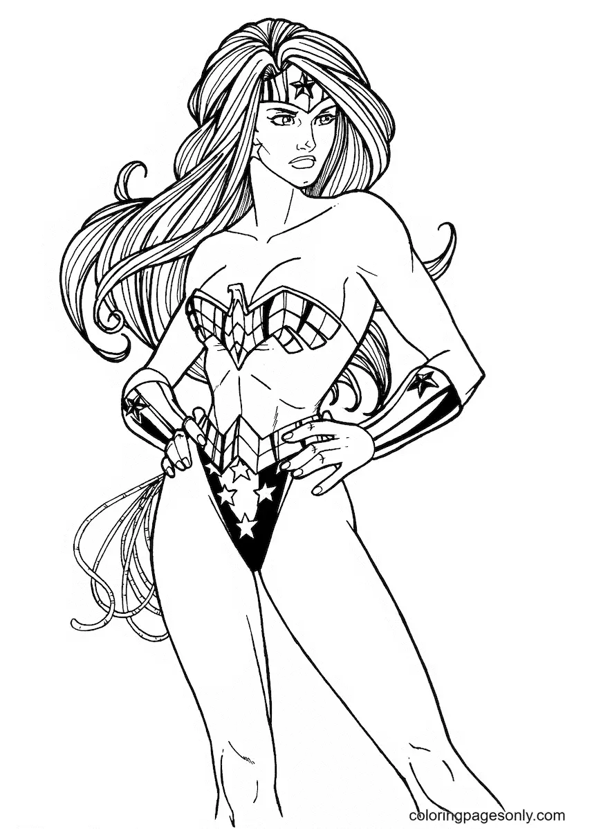 Wonder Woman Coloring Pages 78