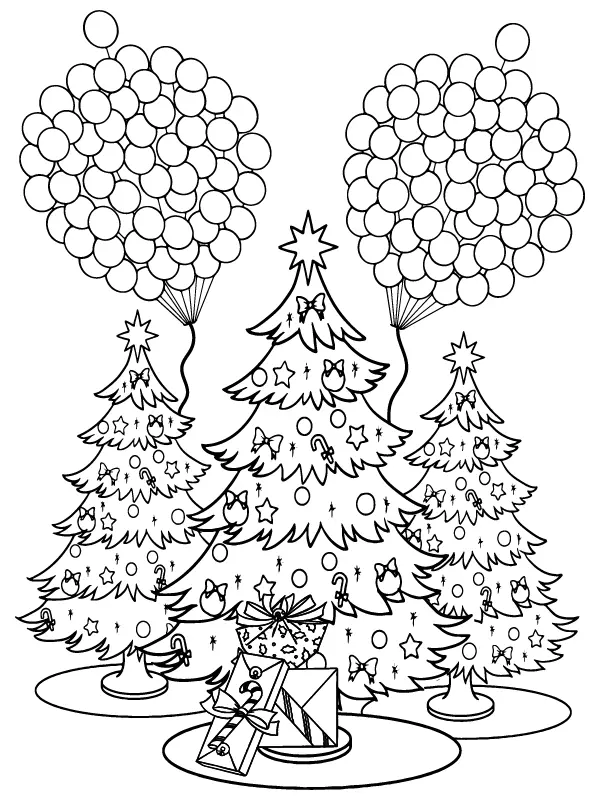 Woodland Christmas Coloring Pages 5